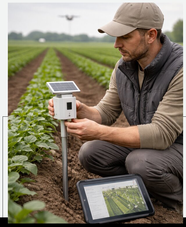 IoT мониторинг сельскохозяйственных полей и контроля в Алексине