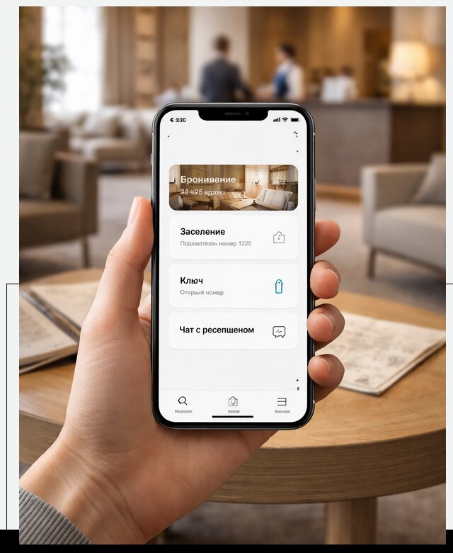 Мобильное приложение для гостей отеля в Алексине, управление сервисом